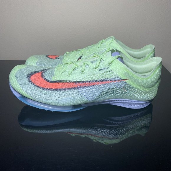 Nike Air Zoom Victory Men's Fast Pack Volt Green Track Spikes Orange CD4… - Picture 2 of 7